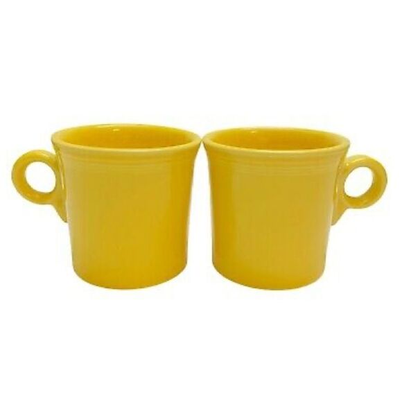 Fiesta Homer Laughlin Sunflower Yellow Tom & Jerry Ring Style Mug - Picture 1 of 11